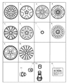 Diagram for Chrysler LHS Wheel Cover - WA55PAKAA