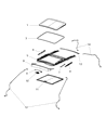 Diagram for 2020 Dodge Charger Sunroof - 68091791AA