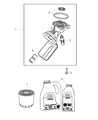 Diagram for Jeep Grand Cherokee Oil Filter Housing - 68382403AA