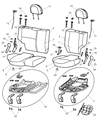 Diagram for 2004 Jeep Grand Cherokee Seat Cushion - XR701DVAA