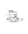 Diagram for 2000 Dodge Neon Brake Master Cylinder - 5015149AA