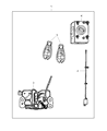 Diagram for Ram 3500 Car Key - 56046639AA