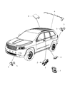 Diagram for 2013 Jeep Grand Cherokee Parking Assist Distance Sensor - 56054146AG