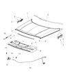 Diagram for 2016 Jeep Patriot Hood - 5054330AG