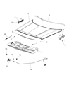 Diagram for 2016 Jeep Patriot Hood Latch - 68261145AA