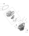 Diagram for 2015 Dodge Journey Transmission Mount - 68125232AA