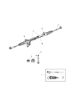 Diagram for 2007 Jeep Commander Rack And Pinion - R8000400AB