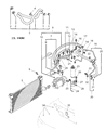 Diagram for 1998 Chrysler Sebring A/C Condenser - MR298593