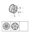 Diagram for 2005 Chrysler Town & Country Spare Wheel - WW27PAKAB