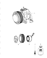 Diagram for Dodge Ram 1500 A/C Compressor - RL111436AB