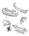Diagram for 1999 Jeep Grand Cherokee Bumper - 5EU79HS5