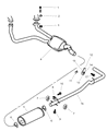 Diagram for Dodge Ram Van Exhaust Pipe - 52103348AC