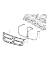 Diagram for 2011 Ram Dakota Grille - 1FZ31HWLAB