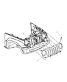 Diagram for 2005 Jeep Liberty Grille - 5JJ86AJCAC