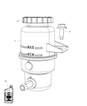 Diagram for 2013 Dodge Durango Power Steering Reservoir - 52124636AC