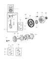 Diagram for 2009 Chrysler Sebring Crankshaft Pulley - 4892135AA