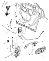 Diagram for 2010 Dodge Charger Door Latch Cable - 5065972AD