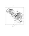 Diagram for Dodge Grand Caravan Air Duct - 4861736AB