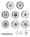 Diagram for 2013 Dodge Challenger Spare Wheel - 68051232AB