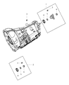 Diagram for Ram 2500 Automatic Transmission Output Shaft Seal - 68174112AA