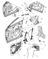 Diagram for 2006 Chrysler Pacifica Door Latch Assembly - 4894267AH