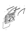 Diagram for Mopar Window Run - 55399168AE