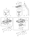 Diagram for Jeep Wrangler Oil Pan Gasket - 4893925AA