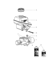 Diagram for 2009 Dodge Challenger Brake Master Cylinder - 68048548AA