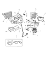 Diagram for 2001 Chrysler Prowler Blend Door Actuator - 4815502AB