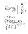 Diagram for Chrysler Town & Country Crankshaft Thrust Washer Set - 4798509