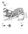 Diagram for Dodge Ram 1500 Steering Angle Sensor - 68050846AA