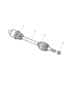Diagram for 2002 Chrysler Prowler Axle Shaft - 4882522AC