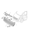 Diagram for 2004 Dodge Sprinter 3500 Grille - 5114373AA