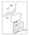 Diagram for Jeep Wrangler Door Check - 55176339AB