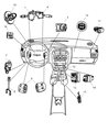 Diagram for Dodge Neon Cruise Control Switch - QA761DV