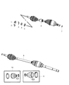 Diagram for 2016 Jeep Patriot Axle Shaft - 5273438AG