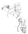 Diagram for 1999 Dodge Ram Wagon Door Latch Cable - 5FZ66RC3AC