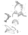 Diagram for 2011 Chrysler 300 Wheelhouse - 68084291AC