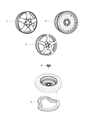 Diagram for 2016 Jeep Grand Cherokee Spare Wheel - 68249413AB