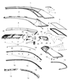 Diagram for 2007 Chrysler Sebring Weather Strip - 4389633AC