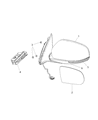 Diagram for 2017 Jeep Cherokee Mirror Cover - 68228908AA