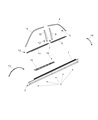 Diagram for 2018 Chrysler 300 Door Moldings - 68224368AD