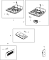 Diagram for 2021 Jeep Renegade Dome Light - 6CE50MS7AA