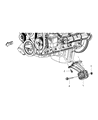 Diagram for Dodge Ram 2500 Engine Mount - 52122711AA