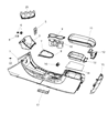 Diagram for 2011 Chrysler 200 Armrest - 1UU16DX9AA