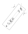 Diagram for 2010 Dodge Viper Drive Shaft - 5037990AA