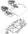 Diagram for Chrysler Aspen Exhaust Pipe - 52855949AA
