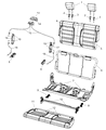 Diagram for Jeep Wrangler Seat Cushion - 68002968AA