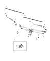 Diagram for Ram 1500 Wiper Blade - 68339036AC