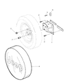 Diagram for 2006 Jeep Wrangler Wheel Cover - 5KN951X7AA